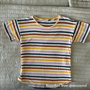 5/$20 Madewell Striped Short Sleeve Tee